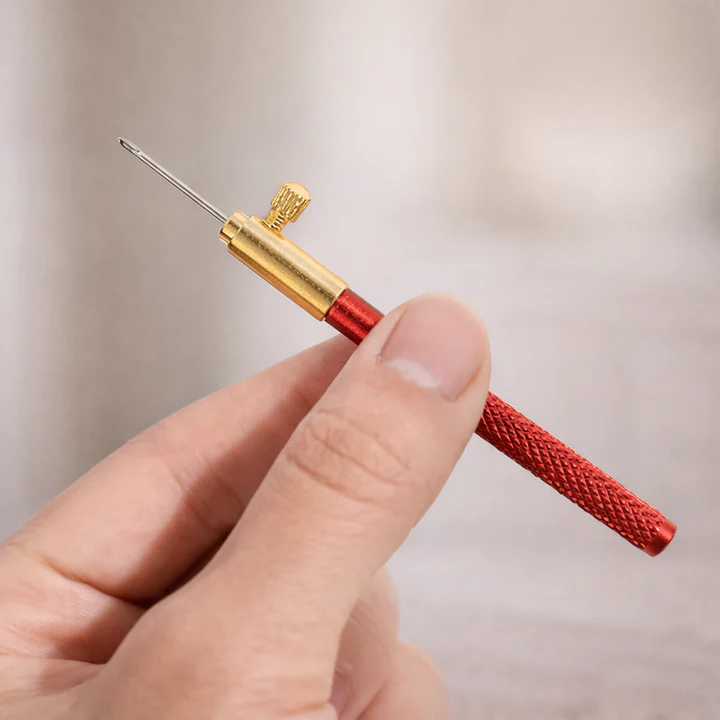 Sticknadel-Set mit 3 auswechselbaren Nadeln für Perlenstickerei