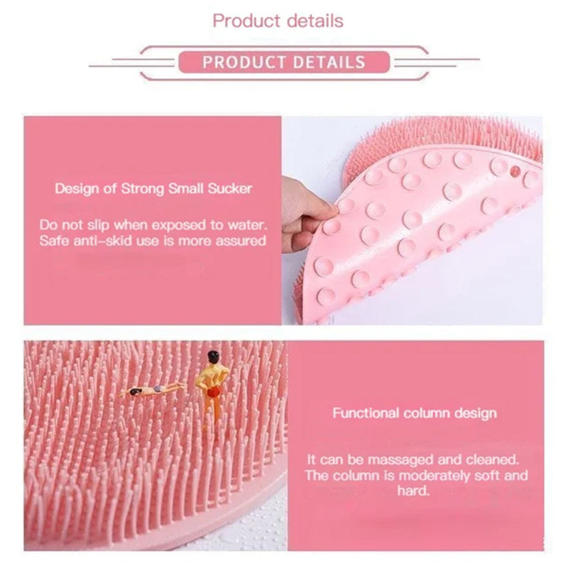 Silikon Fußreiniger Dusche - Massage Pad mit Saugnäpfen