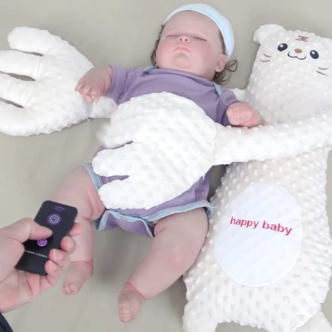 Baby Einschlafhilfe Kissen mit Streichelfunktion für ruhigen Schlaf