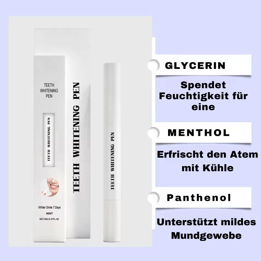 Zahnaufhellungsstift mit Pinsel für weiße Zähne
