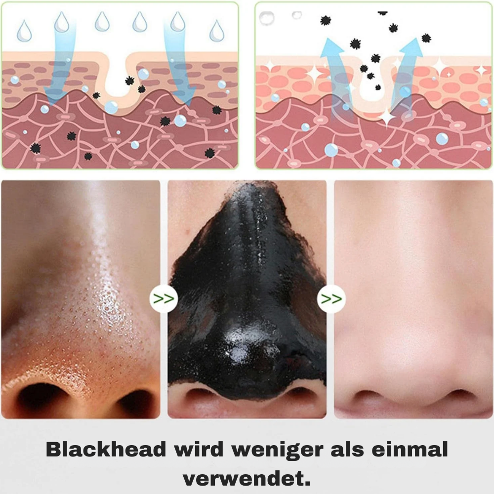 Aktivkohle Peel-Off Gesichtsmaske - Porentiefe Reinigung Bambus