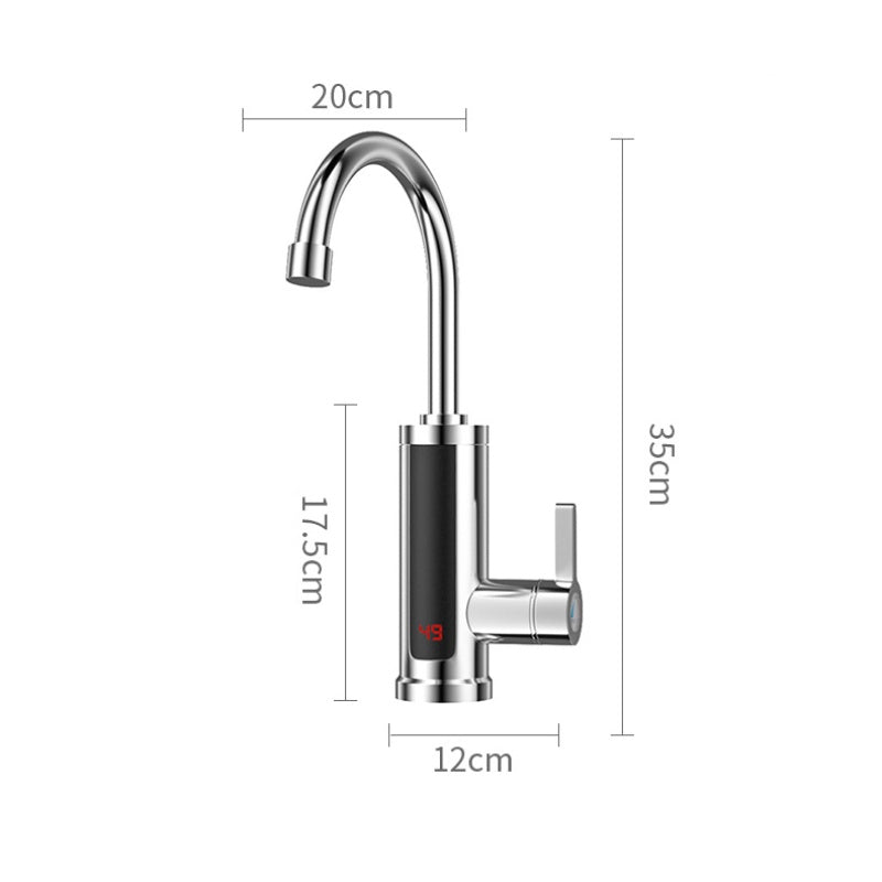 Küchenarmatur mit Sofortheißwasser und LED-Temperaturanzeige