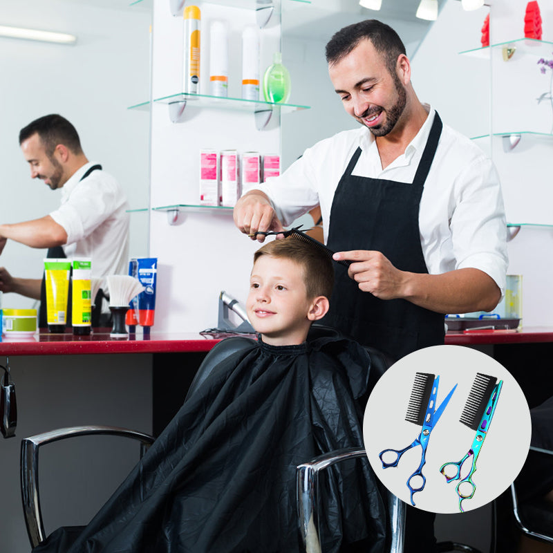 Professionelle Haarschere mit japanischem Kohlenstoffstahl – ergonomisch & präzi