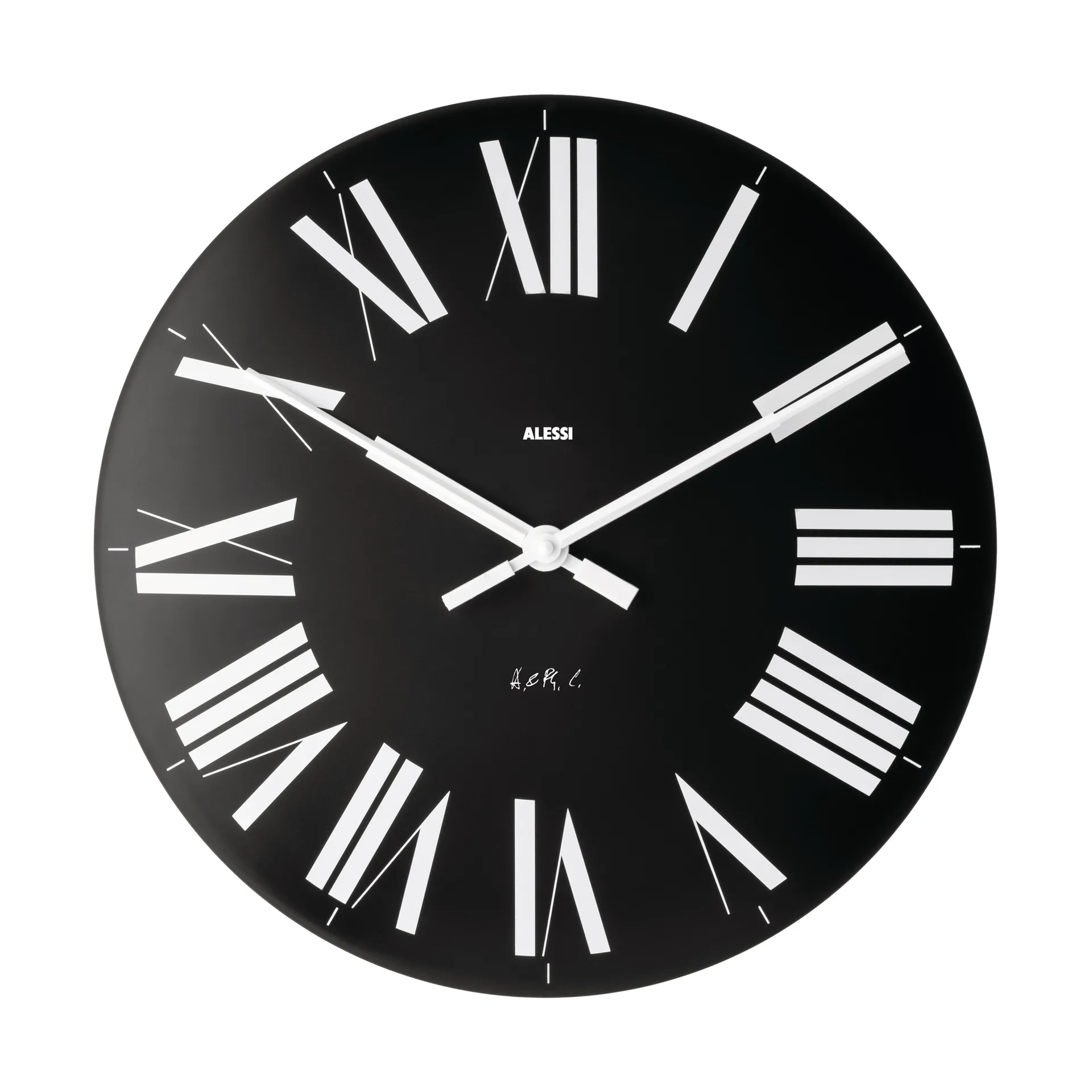 Wanduhr mit römischen Ziffern – minimalistisches Italienisches Design