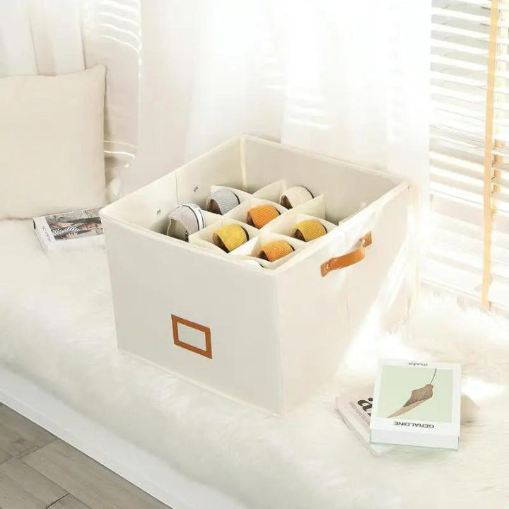 Aufbewahrungsbox mit 16 Fächern für Schals, Tücher & Accessoires