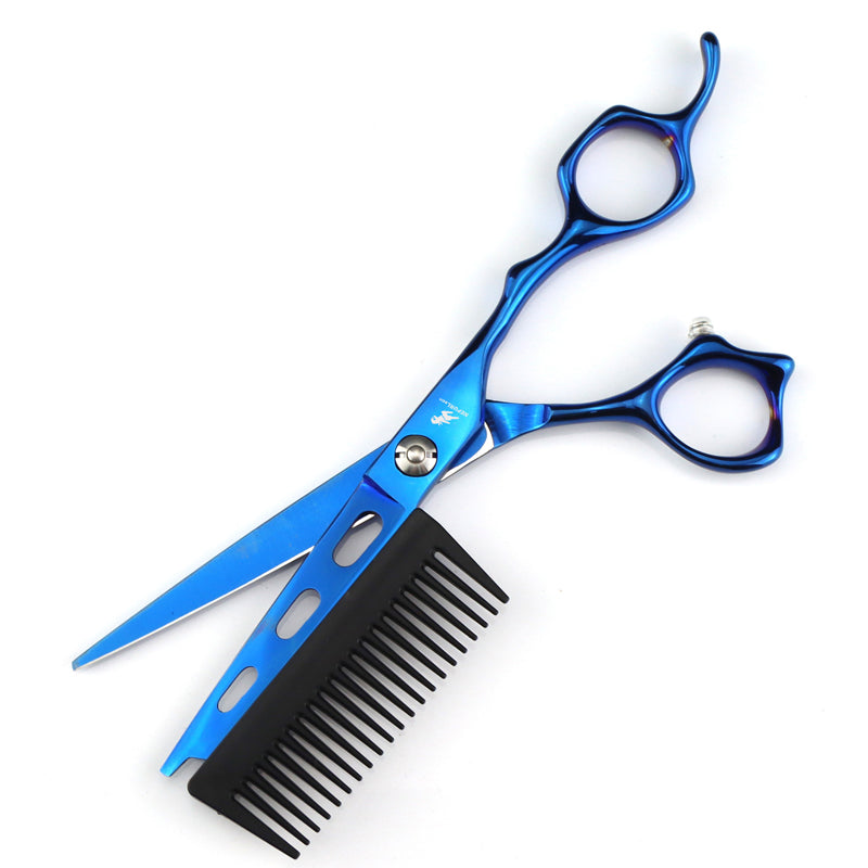 Professionelle Haarschere mit japanischem Kohlenstoffstahl – ergonomisch & präzi