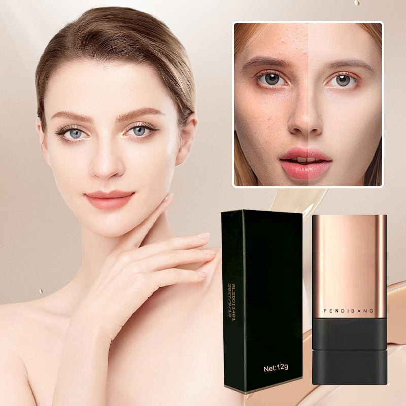Foundation-Stick mit integriertem Pinsel – Mattes Finish für unterwegs