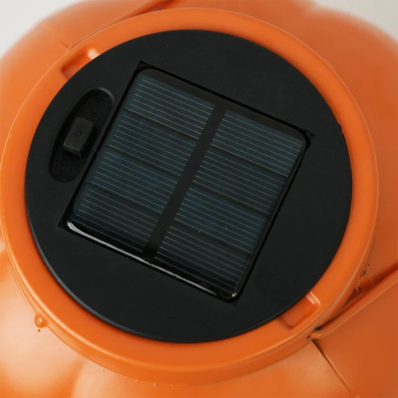 Solarlaterne mit Kürbisdesign für den Außenbereich