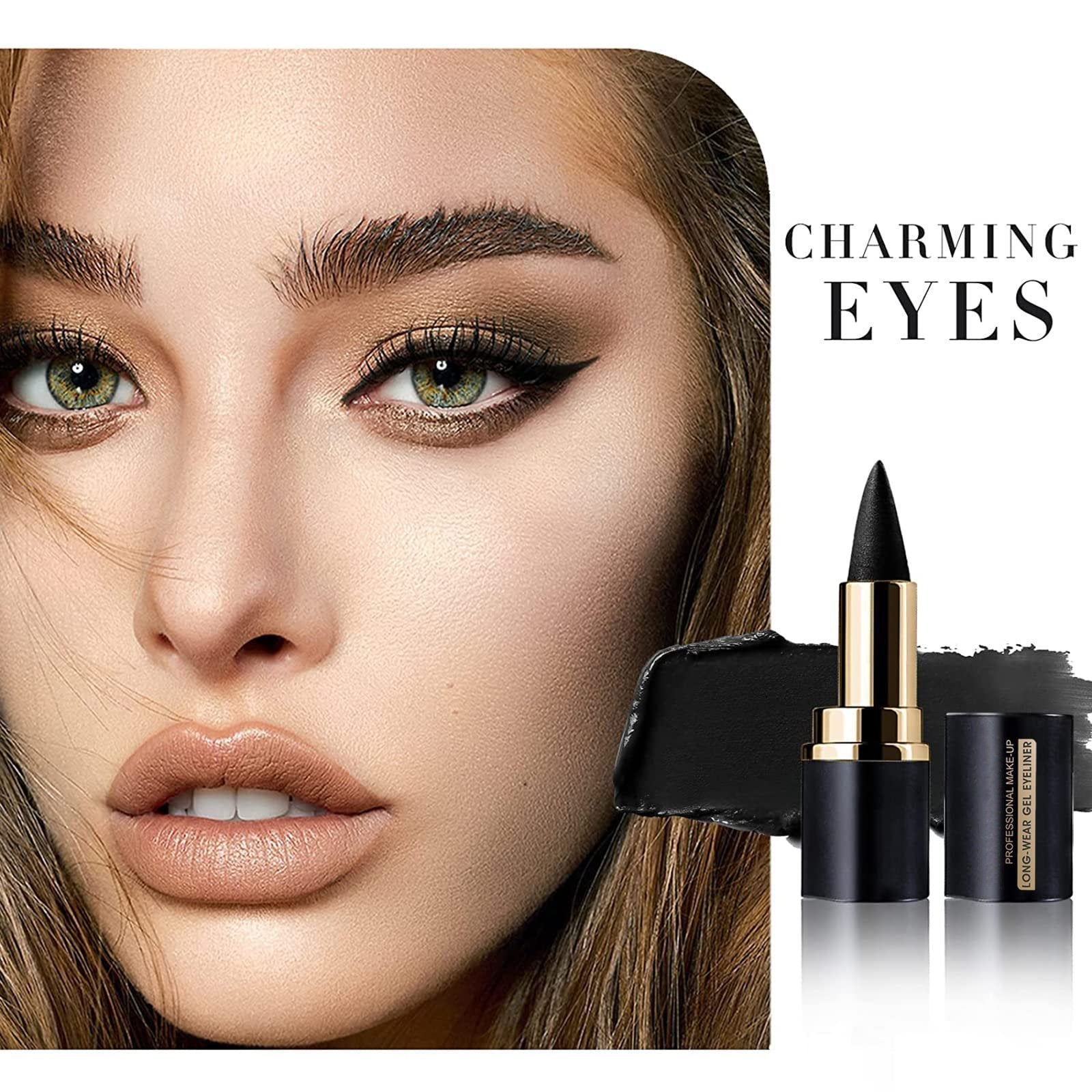 Matter Eyeliner Wasserfest - 12h Langanhaltend Schwarz Kajal