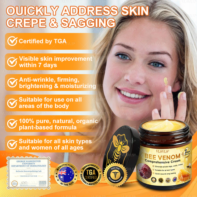Anti-Aging-Creme mit Bienengift-Peptiden für straffere Haut