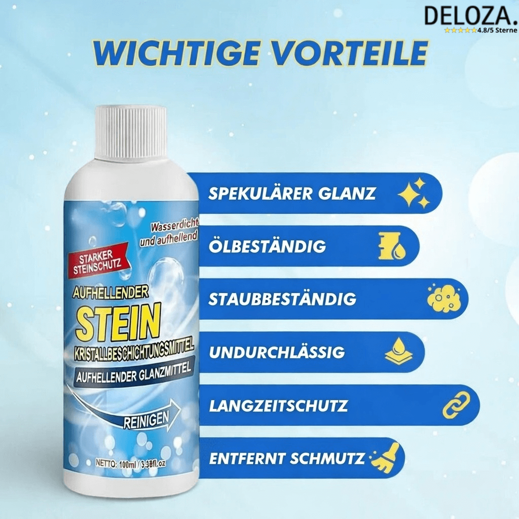Steinreiniger Fleckenentferner für Naturstein Marmor Granit