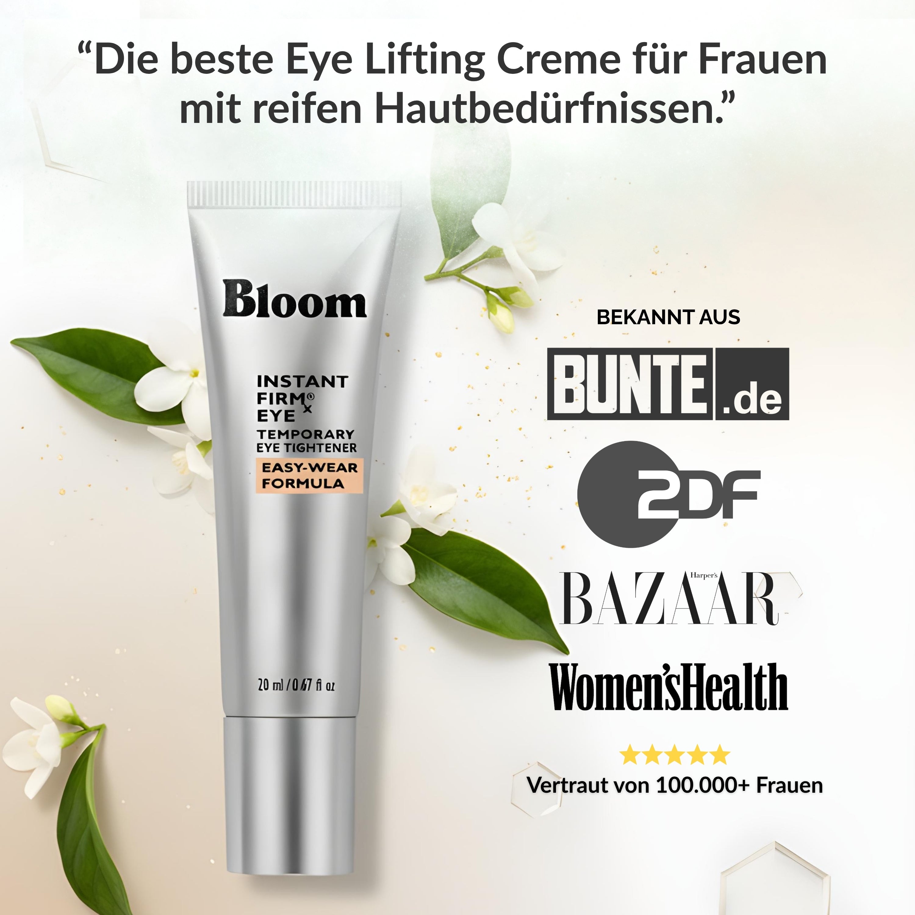 Augencreme für reife Haut ab 40 – Straffende Feuchtigkeitspflege gegen Falten
