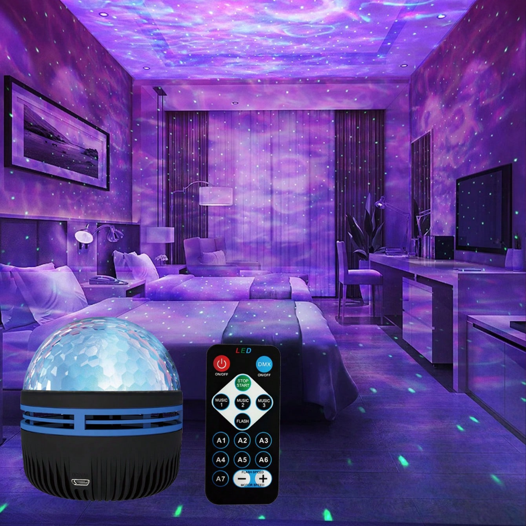 LED Projektor Wasser Aurora Effekt mit Fernbedienung Stimmungslicht