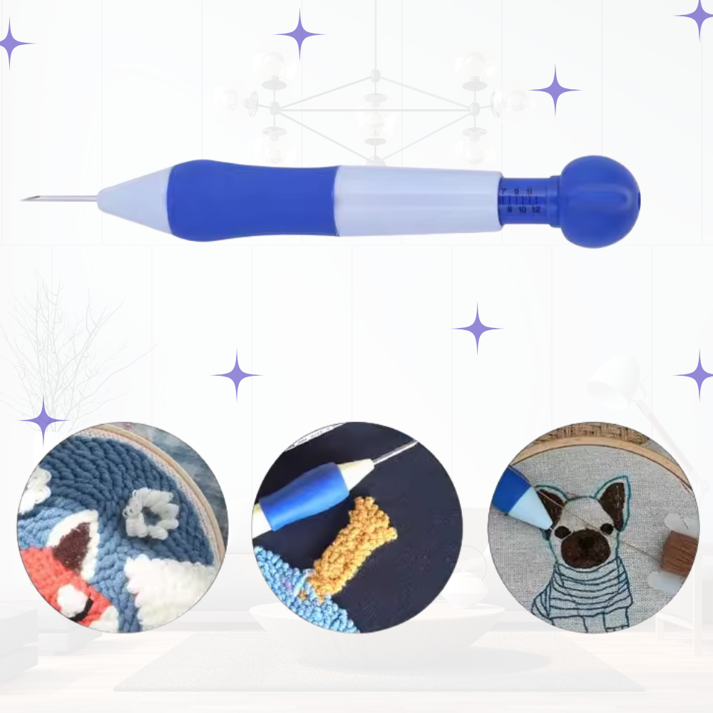 Punch Needle Set für Anfänger - Einfaches Sticken ohne Vorkenntnisse