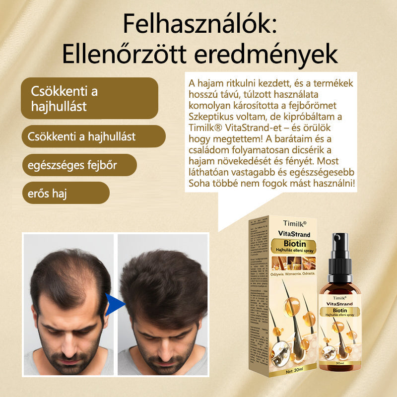 Biotin Haarwachstums Spray für dichtes und glänzendes Haar