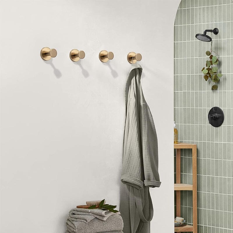 Edelstahl Wandhaken Modern – Selbstklebend für Bad, Küche & Flur