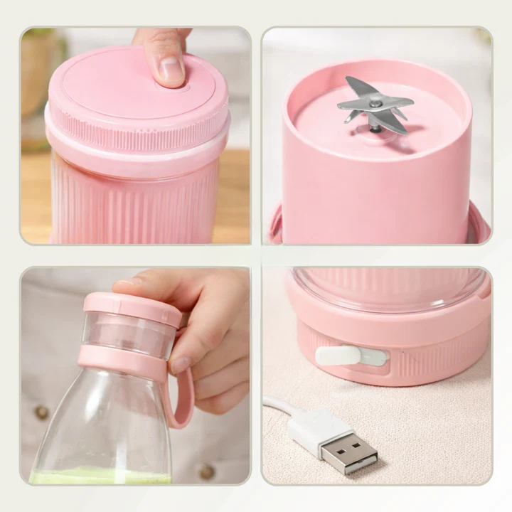 Smoothie Maker Portable USB Wiederaufladbar 20000 U/min Mixer Flasche