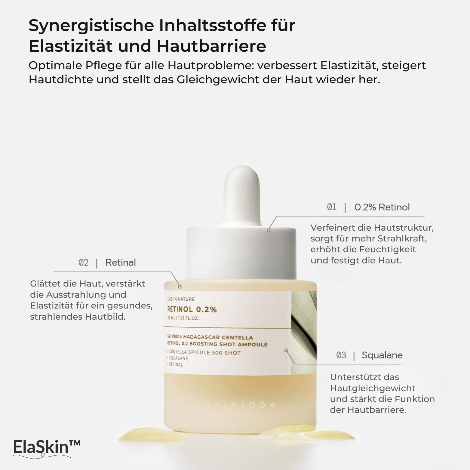 Retinol Ampulle mit Centella – Strafferes Hautbild & mehr Ausstrahlung