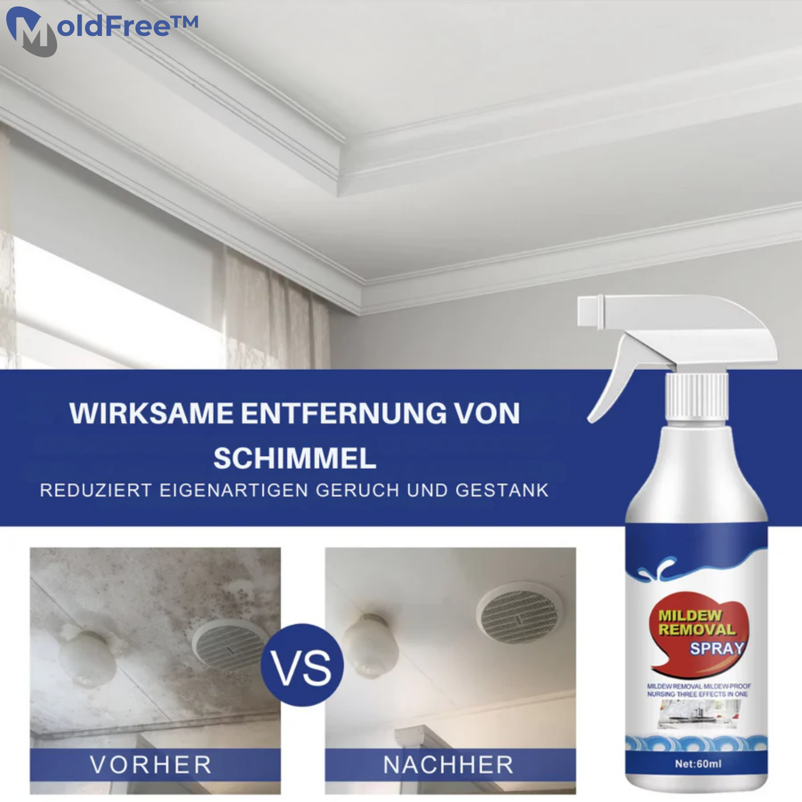 Schimmelentferner Spray – Schimmel & Mehltau schnell entfernen