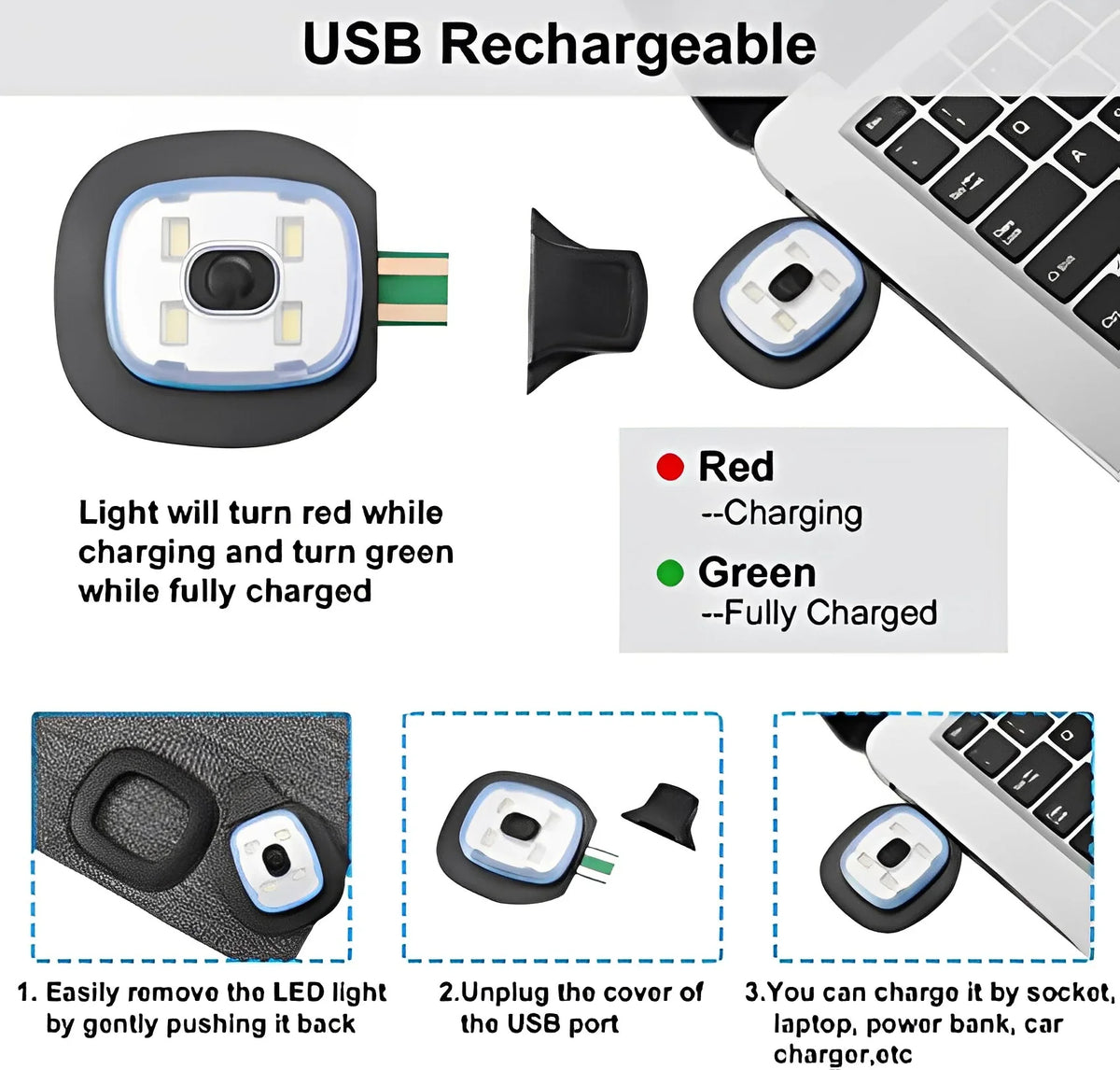 Beanie Mütze mit LED-Licht – warm und beleuchtet für draußen