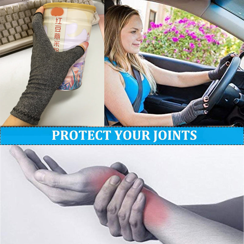 Kompressionshandschuhe mit offenen Fingern für Arthritis und Rheuma