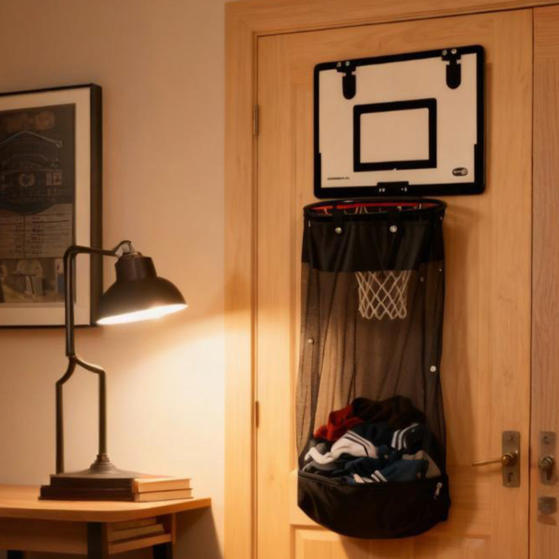 Basketball Wäschekorb zum Hängen – Türmontage für Kinderzimmer