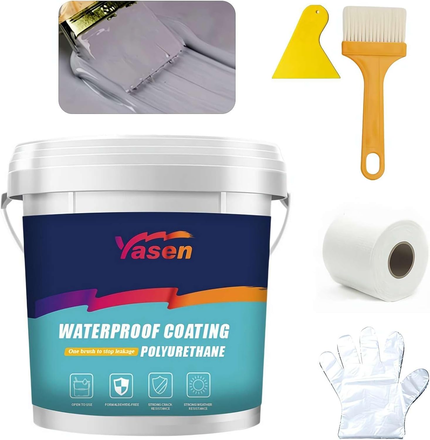 Strukturfarbe Granitoptik 1L - Beschichtungsfarbe für Wände & Fliesen