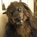 Realistische Werwolf Maske aus Silikon und Kunstfell für Halloween
