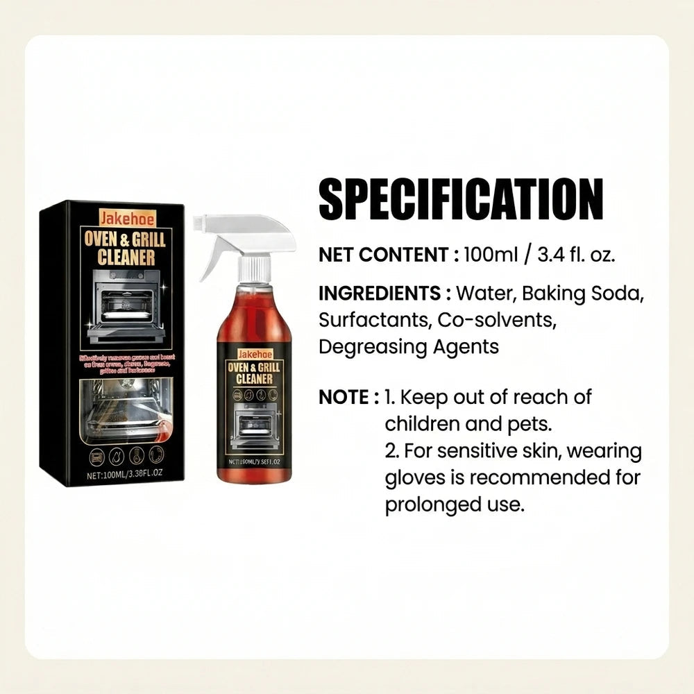 Kraftvoller Ofen- & Fettreiniger Spray – Eingebranntes Fett mühelos entfernen