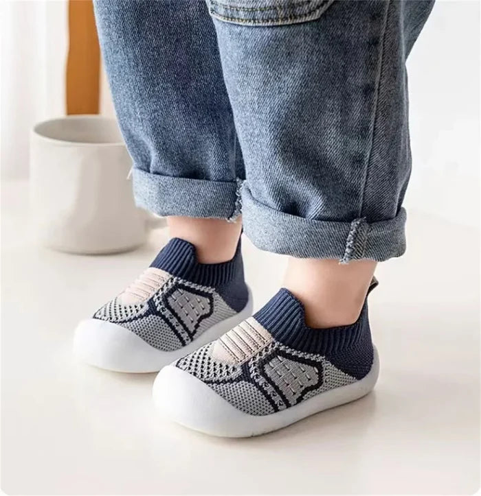 Babyschuhe rutschfest mit weicher Sohle für erste Schritte