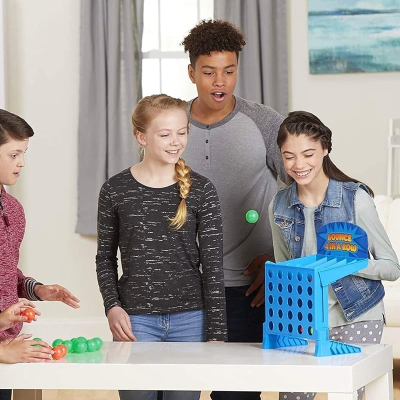 Geschicklichkeitsspiel 4 Gewinnt mit Bounce Action für die Familie