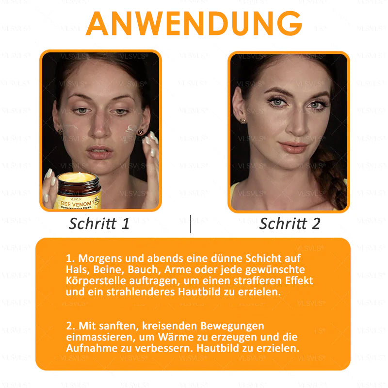 Anti-Aging Creme mit Bienengift Peptiden und Hyaluronsäure
