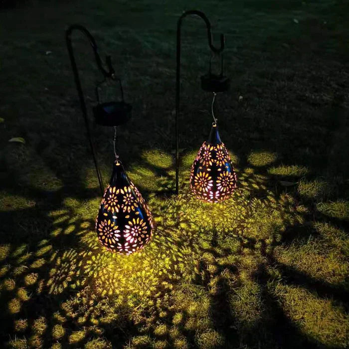 Solar Gartenlampen aus Edelstahl - Wetterfest & 12h Leuchtdauer