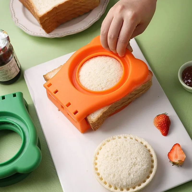 Sandwich-Ausstecher & Versiegler aus Edelstahl – Rund für Lunchboxen