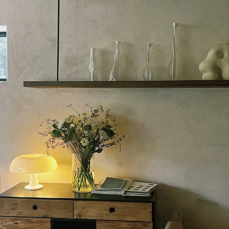 Tragbare Pilzlampe mit LED – kabellos und stimmungsvoll