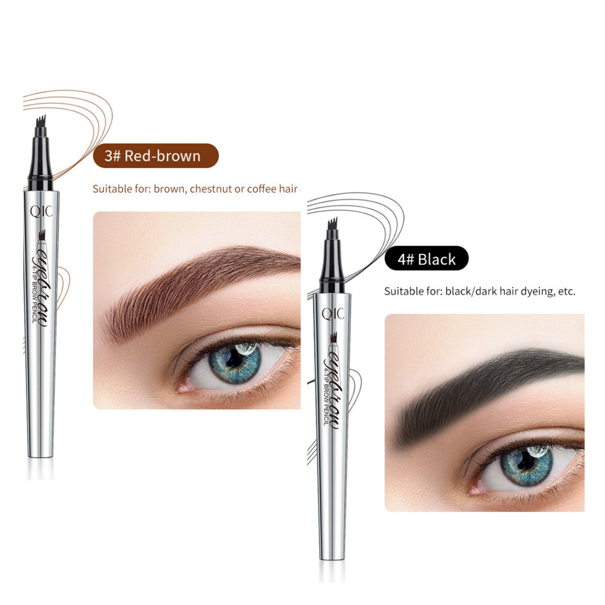 Wasserdichter Augenbrauenstift - Natürliche Augenbrauen Makeup