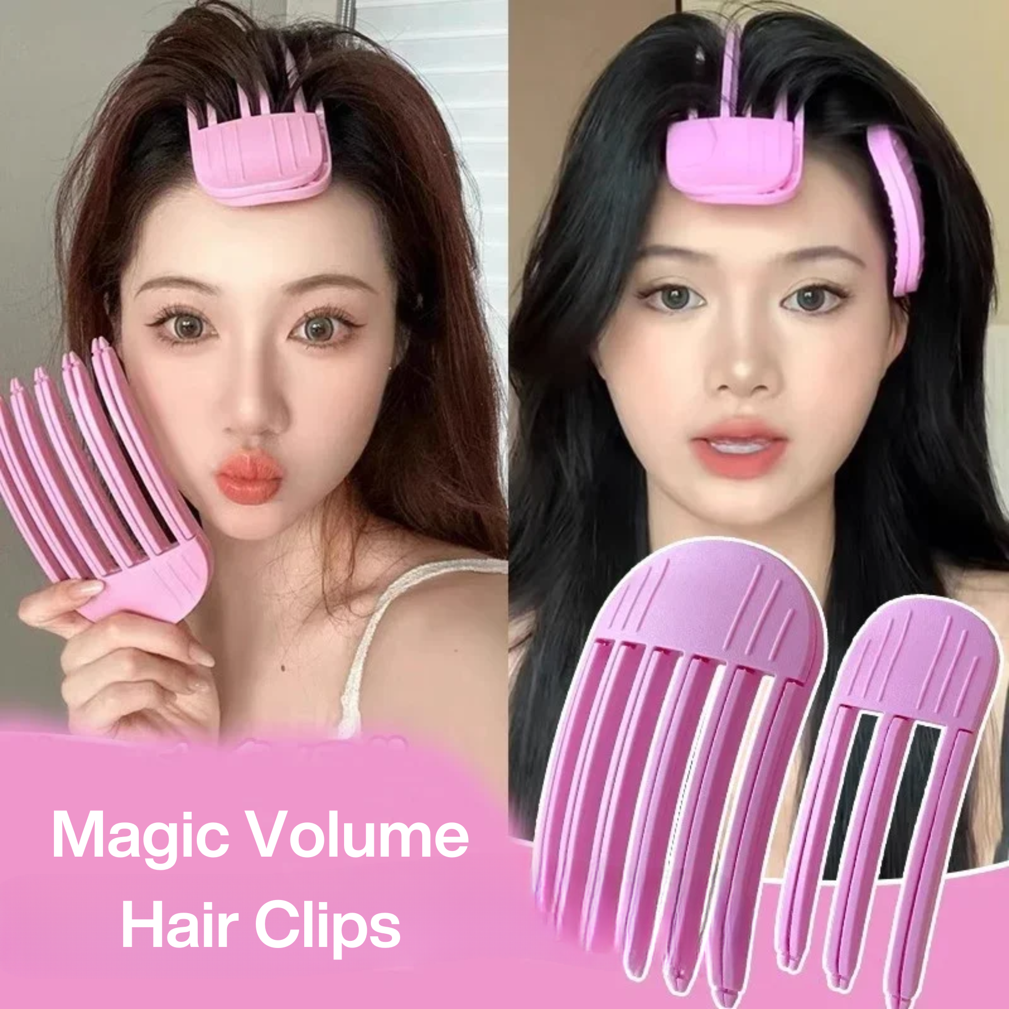 Volumen Clips für Haaransatz - Sofort mehr Fülle ohne Hitze