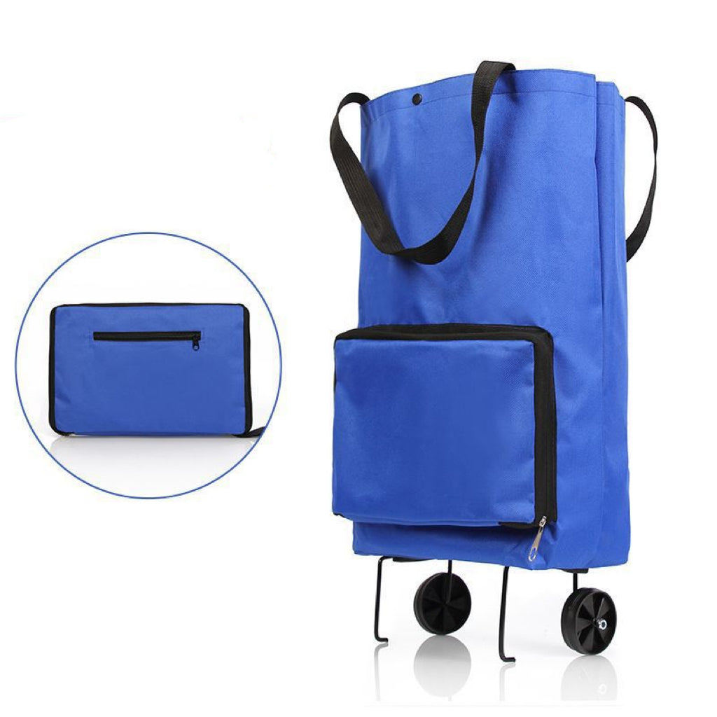 Faltbarer Einkaufstrolley mit Rollen – 2-in-1 Einkaufstasche bis 20 kg