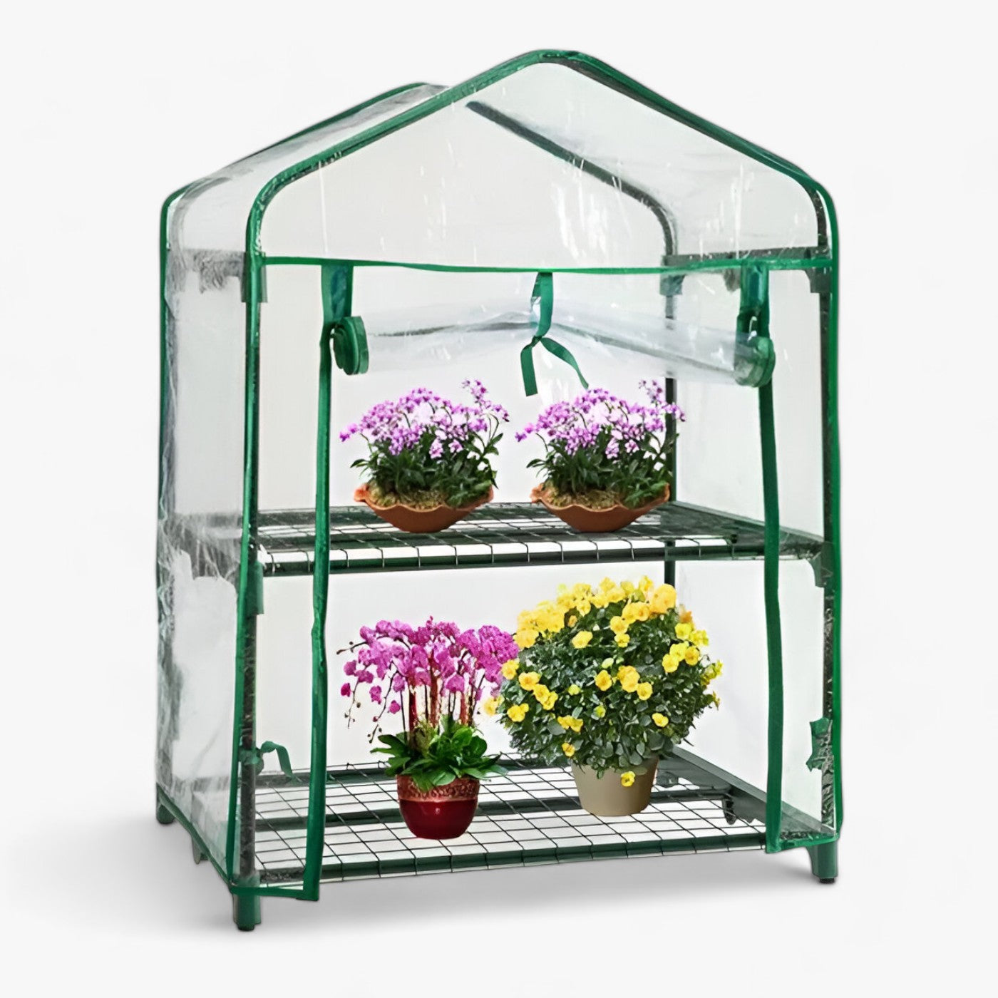 Transparente Pflanzenabdeckung PVC - Wetterschutz mit Reißverschluss