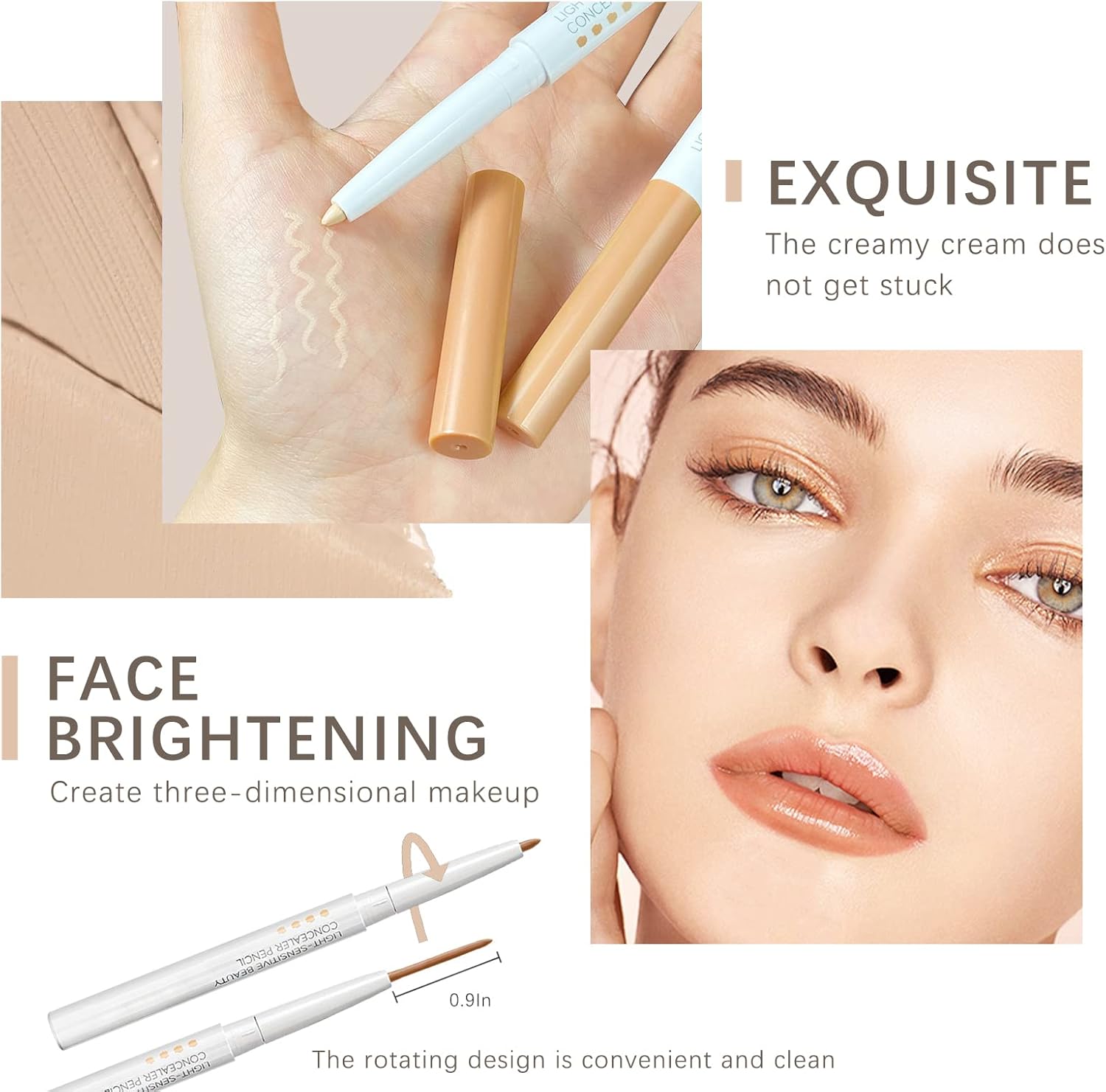 Concealer Stick wasserfest - natürliche Abdeckung für Unreinheiten