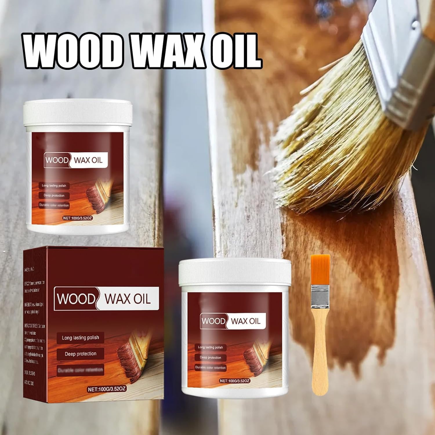 Holzwachs Öl für Möbel, Terrassen & Böden - Langanhaltender Schutz