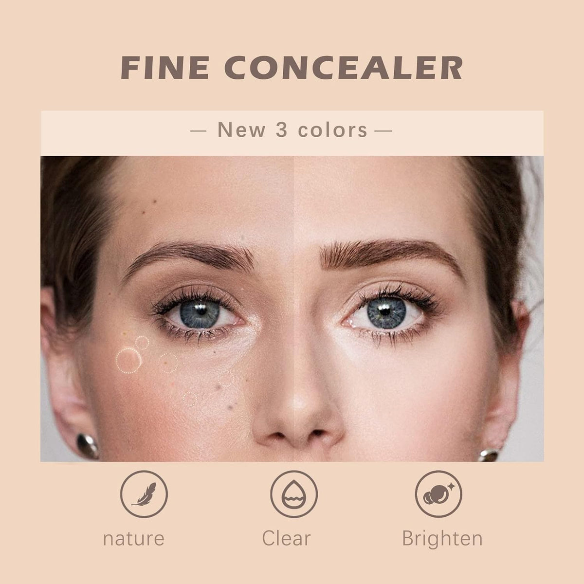 Concealer Stick wasserfest - natürliche Abdeckung für Unreinheiten