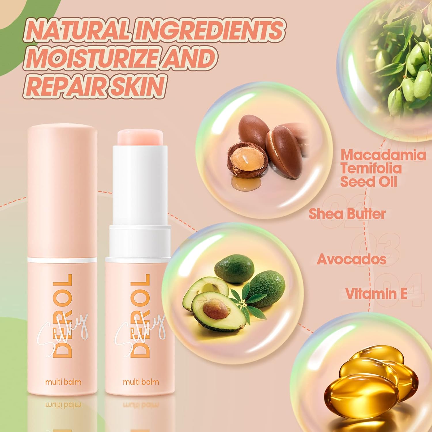 Natürlicher Anti-Aging Hautbalsam mit Avocadoöl und Macadamiaöl