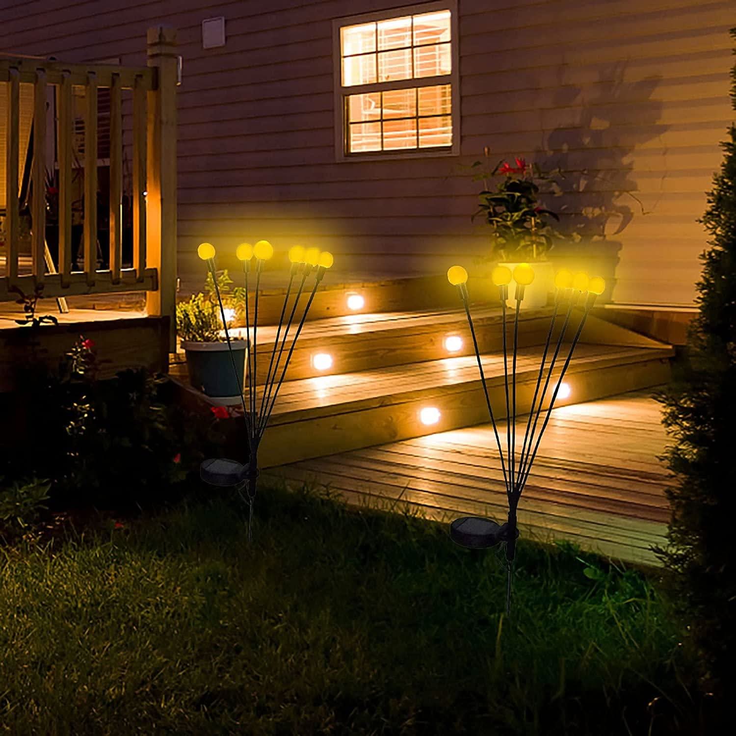 Solare LED Gartenleuchten – Glühwürmchen Lichteffekt für Außenbereiche