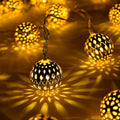 Marokkanische Solar-Lichterkette 12m – 100 LED-Kugeln warmweiß