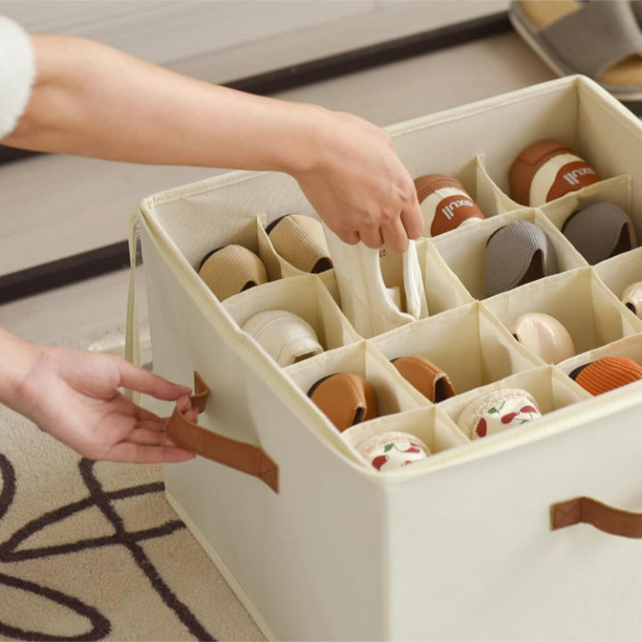 Aufbewahrungsbox mit 16 Fächern für Schals, Tücher & Accessoires
