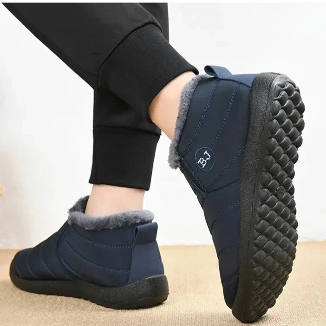 Damen Winterstiefel wasserabweisend mit Plüschfutter und Antirutschsohle