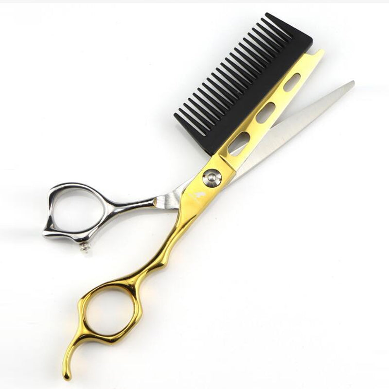 Professionelle Haarschere mit japanischem Kohlenstoffstahl – ergonomisch & präzi