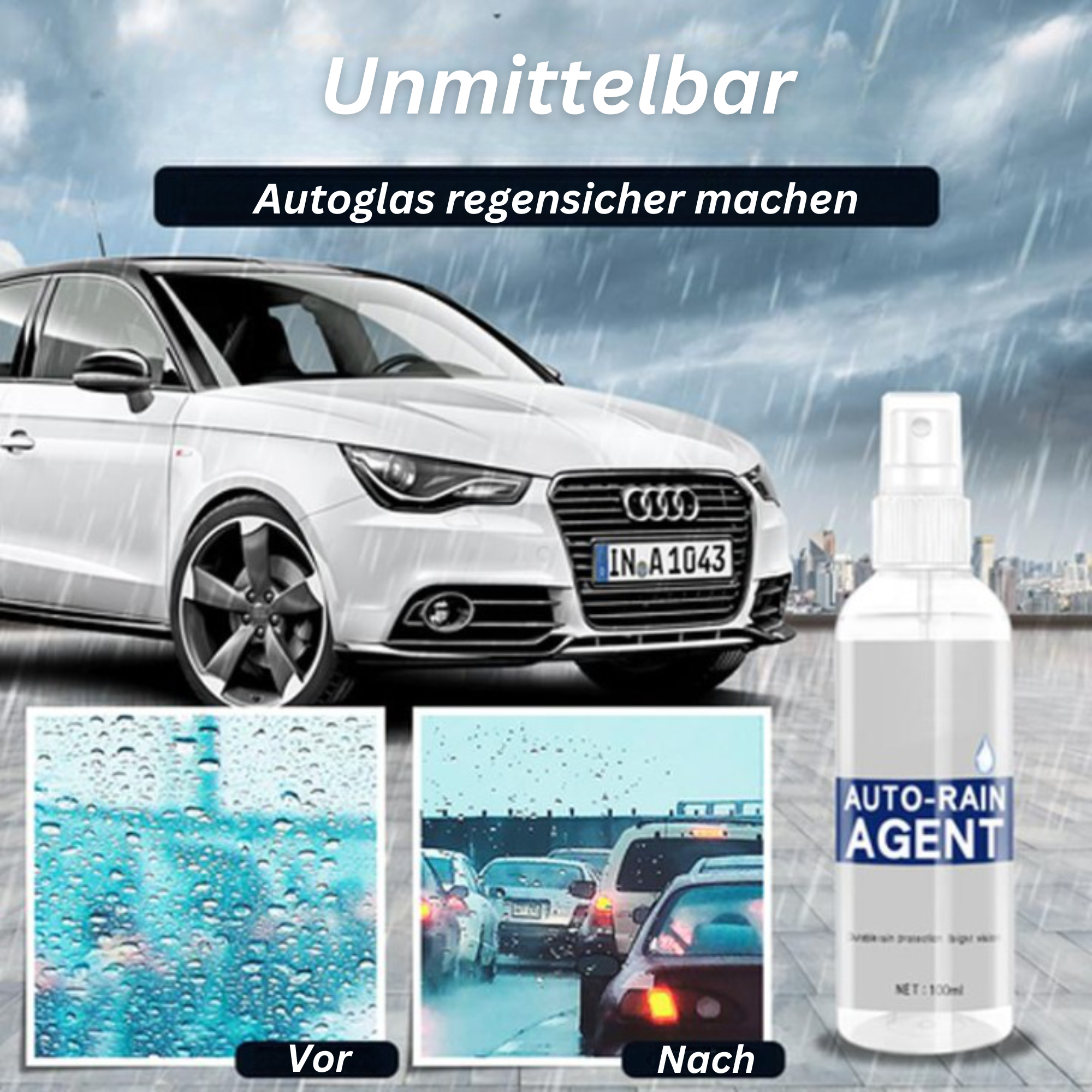 Nano Scheibenversiegelung – Regenabweiser & Antibeschlag für Glas