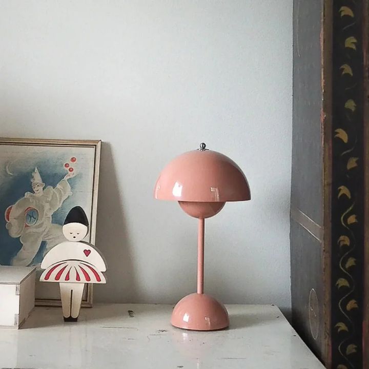 LED Tischlampe kabellos dimmbar - Moderne Akku Nachttischlampe 3 Stufen